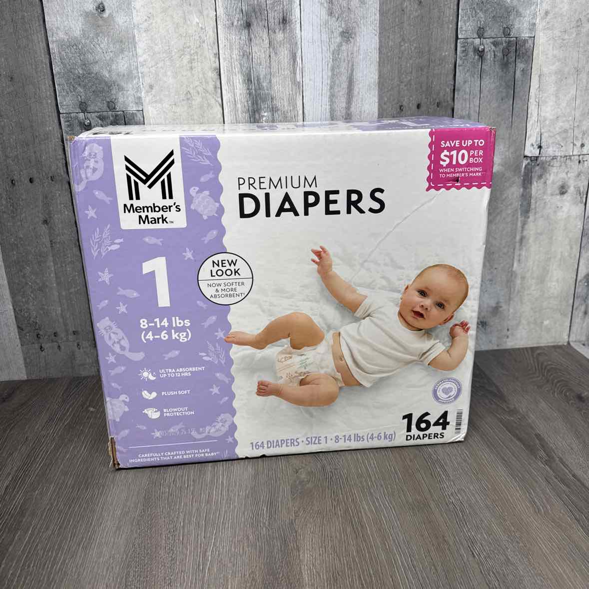 Diaper Size 1 Member's Mark Disposable Diapers