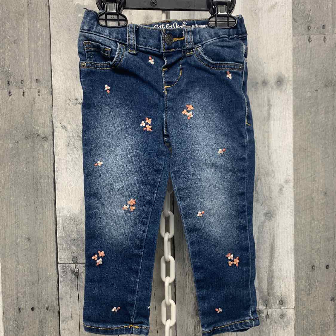 Size 2T Denim/Pink Cat & Jack Jeans