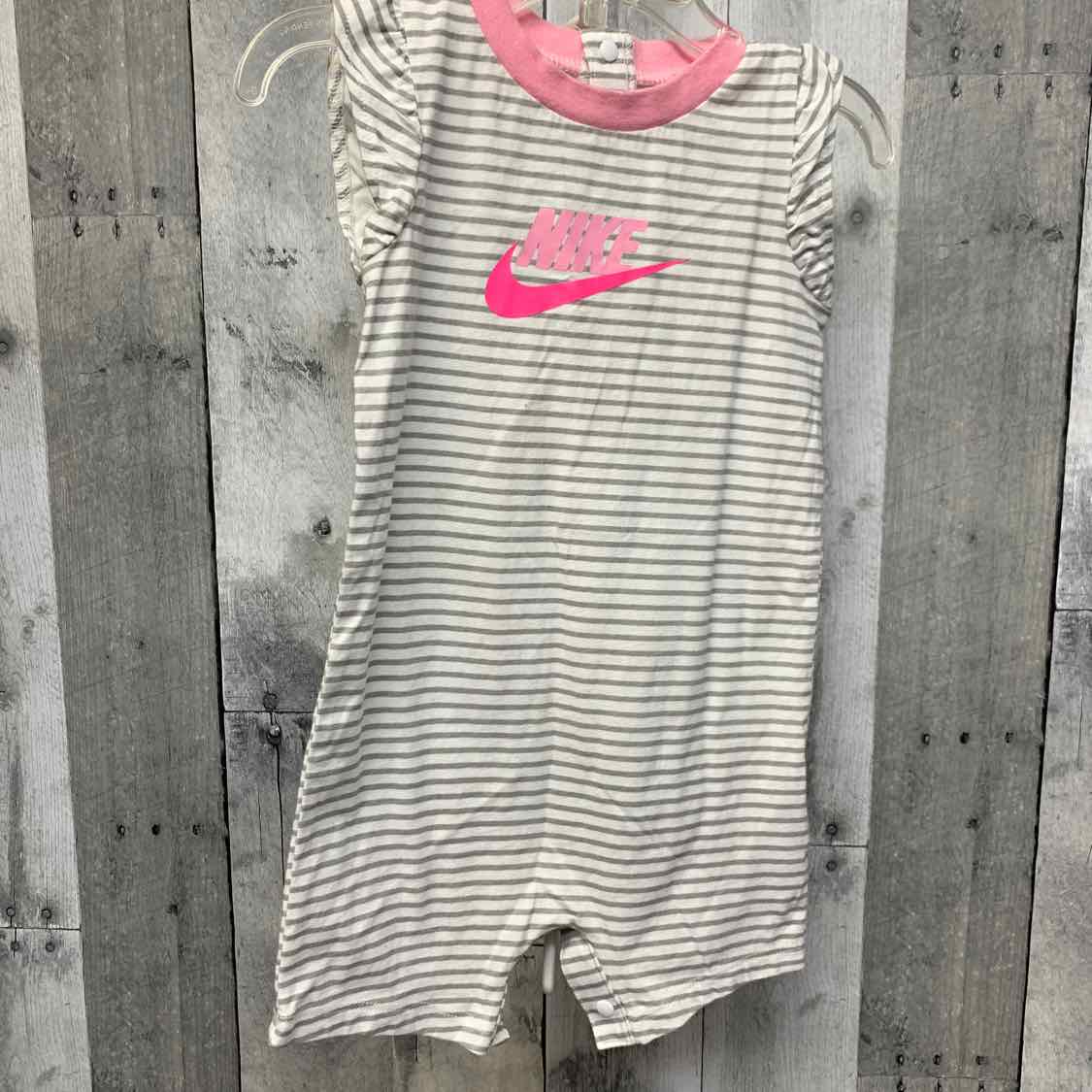 Size 24 Months White/Gray Sport Brand Romper