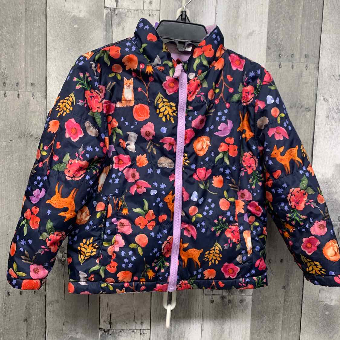 Size 3T Navy/Pink B Brand Heavy Jacket