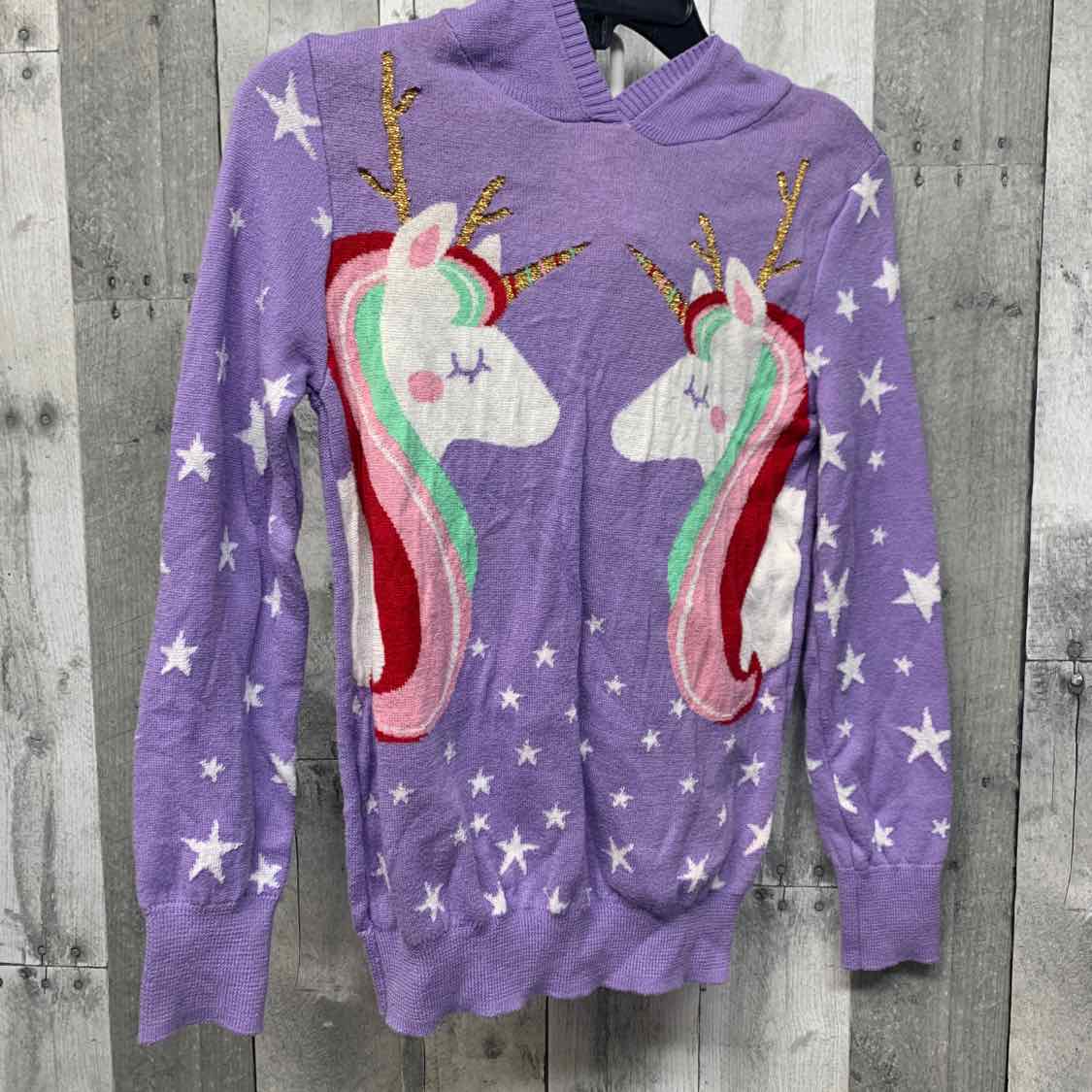Size Medium Purple/White Holiday Brands Sweater
