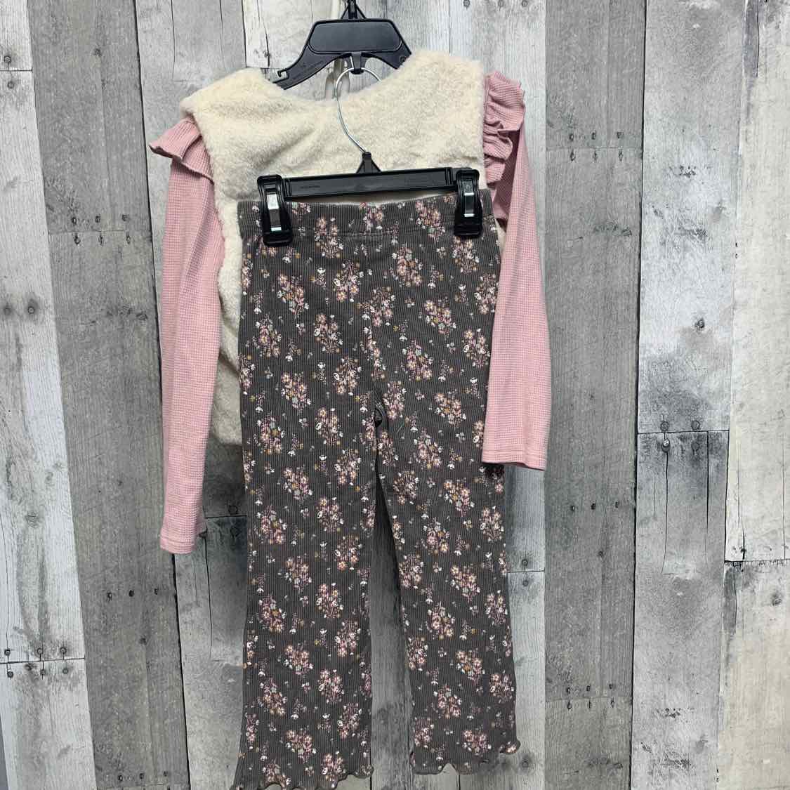 Size 4T Black/Pink Nicole Miller Shirt/Leggings