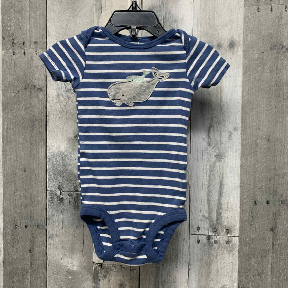 Size 12 Months Navy/White Child of Mine Bodysuit