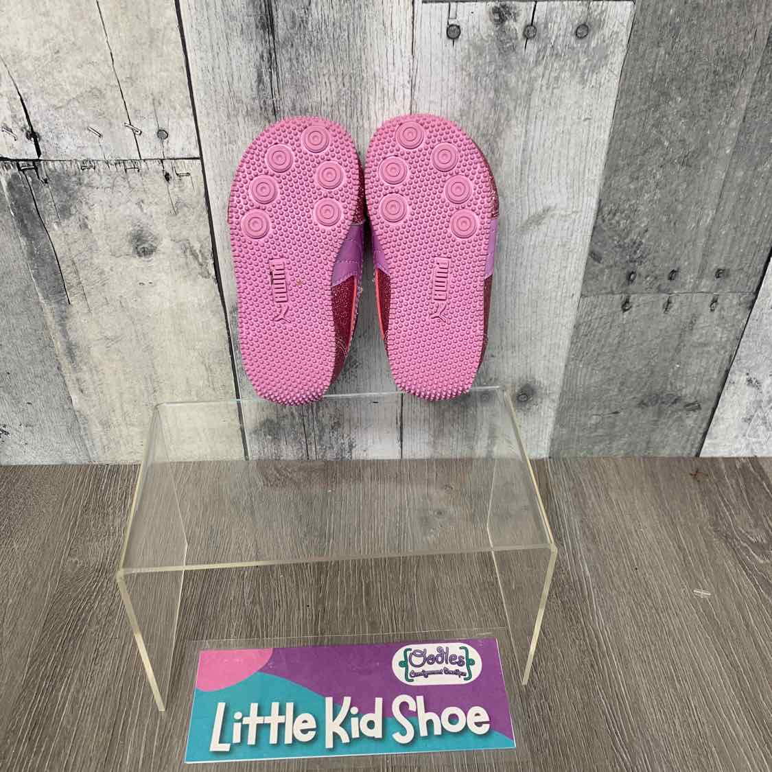 Size 4 Pink/Purple Puma Sneakers