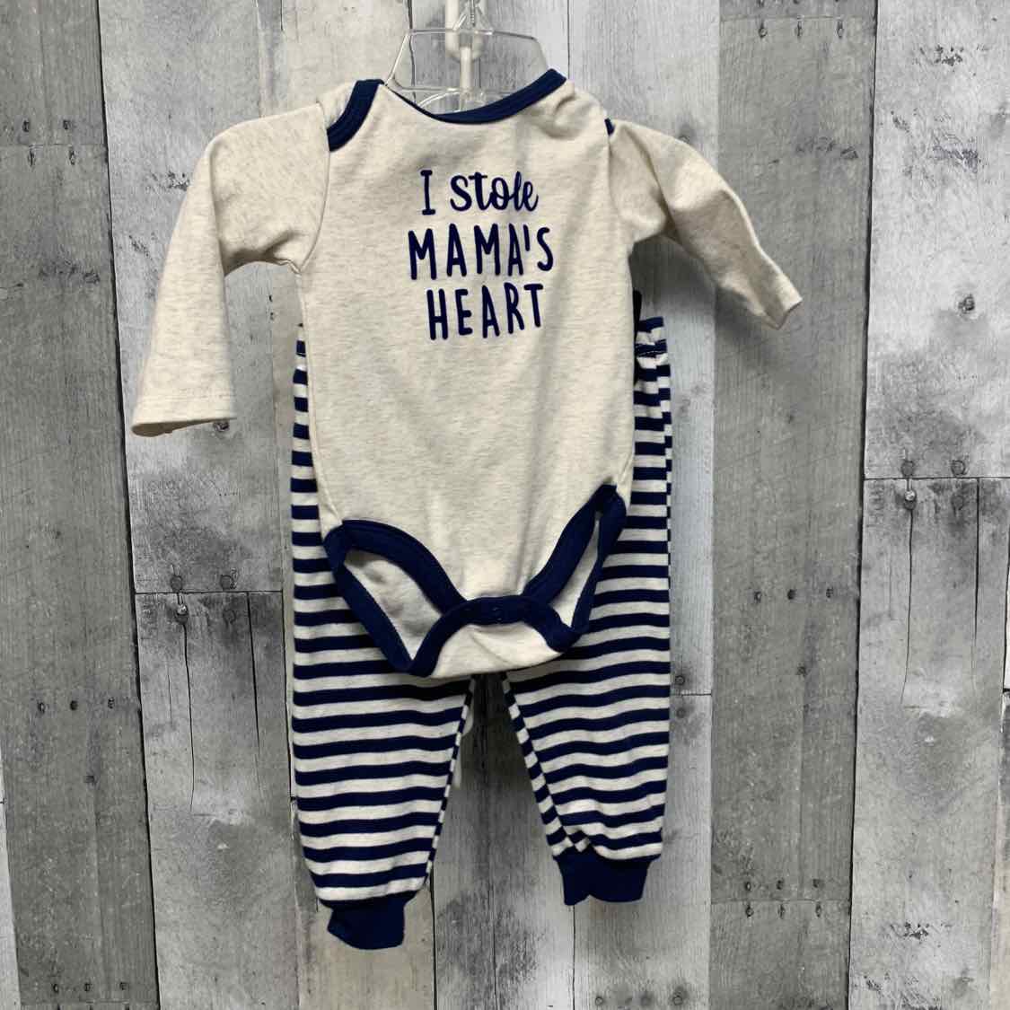 Size 9 Months Gray/Blue Baby Essentials Shirt/Pants