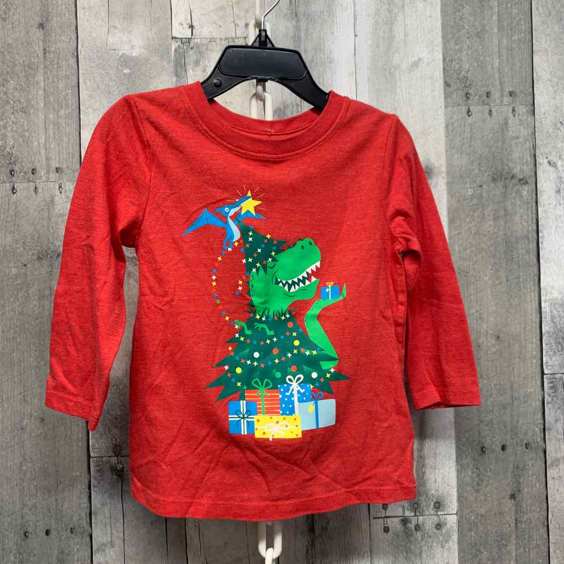 Size 2T Red Graphic Cat & Jack Long Sleeve Shirt