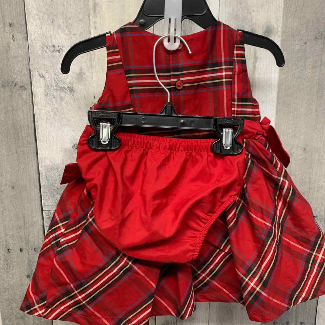 Size 6 Months Red Plaid Carter's Dress - Party