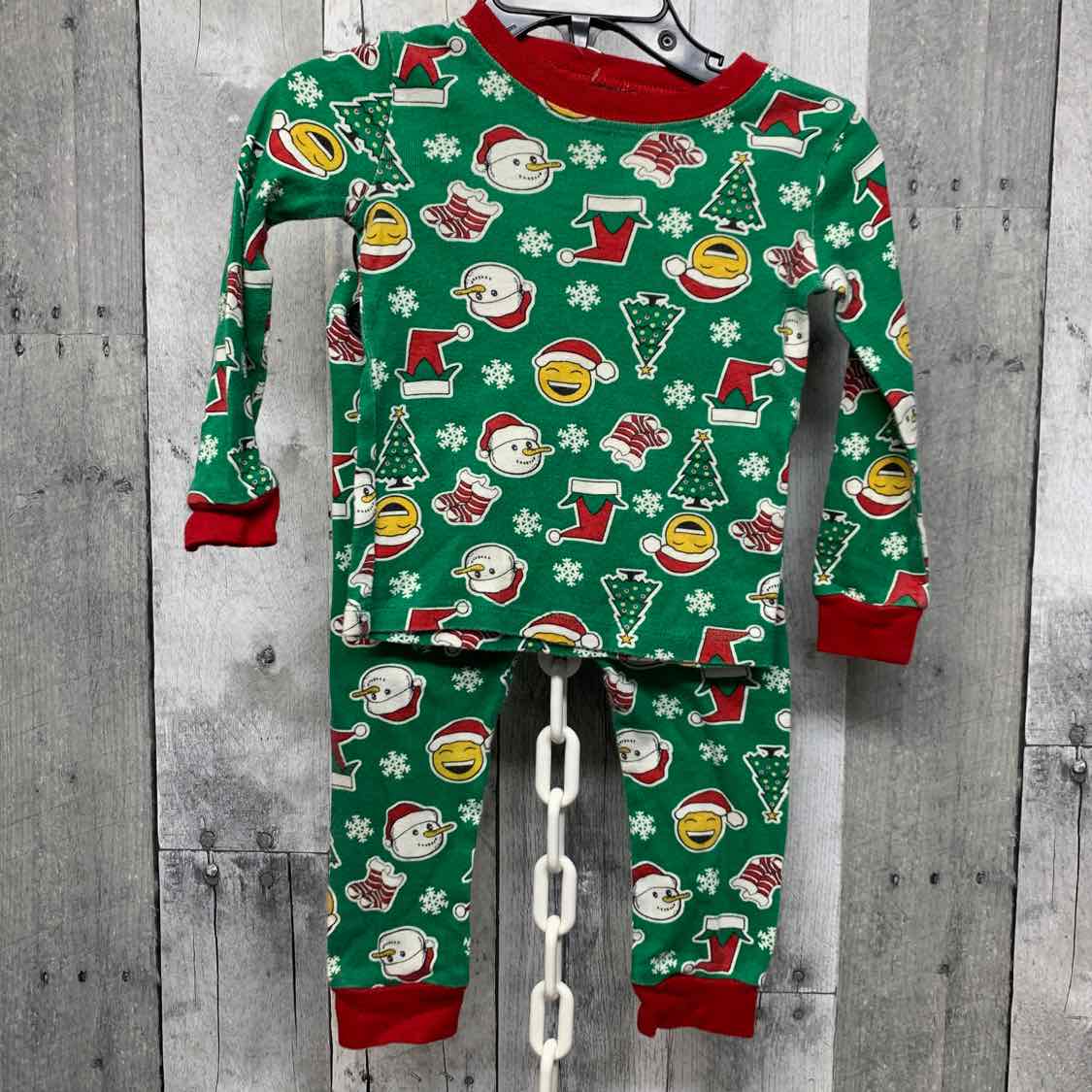 Size 18 Months Green Print Mid Brand 2pc PJs