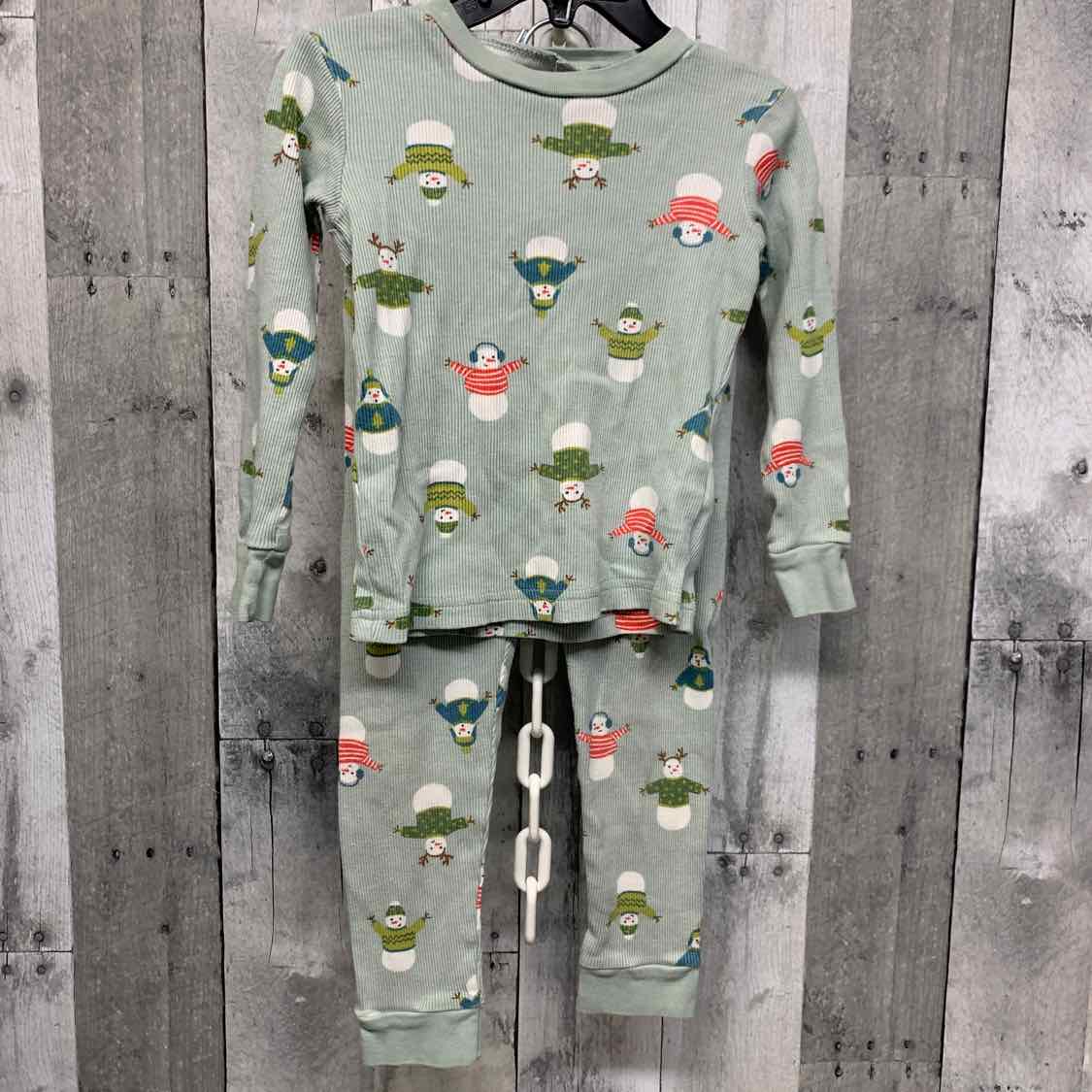 Size 3T Green Print Just One You 2pc PJs