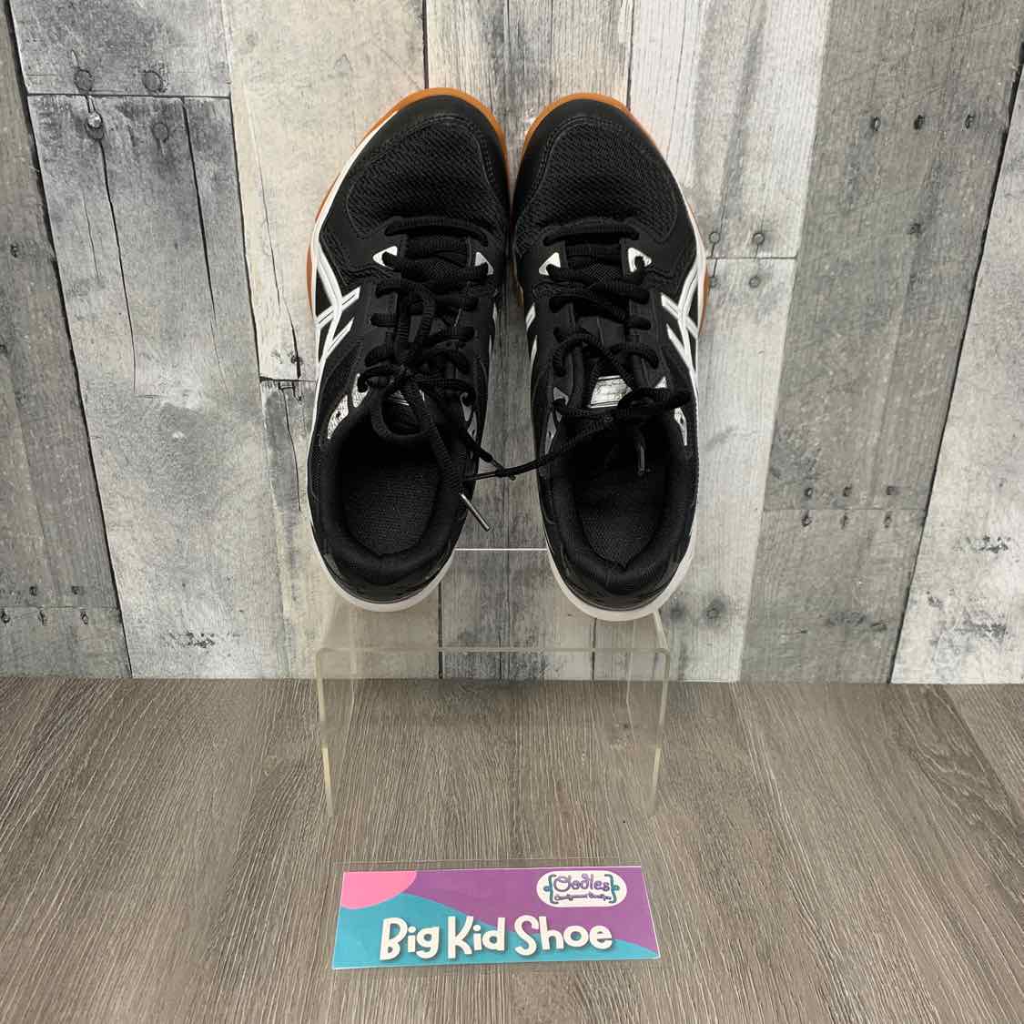 Size 7.5 Black/White Asics Sneakers