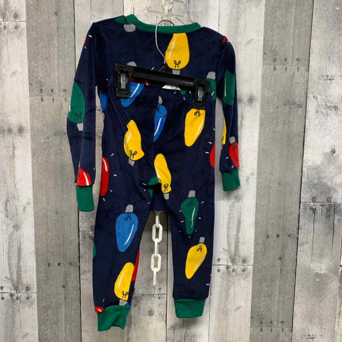 Size 2T Navy/Green Carter's 2pc PJs