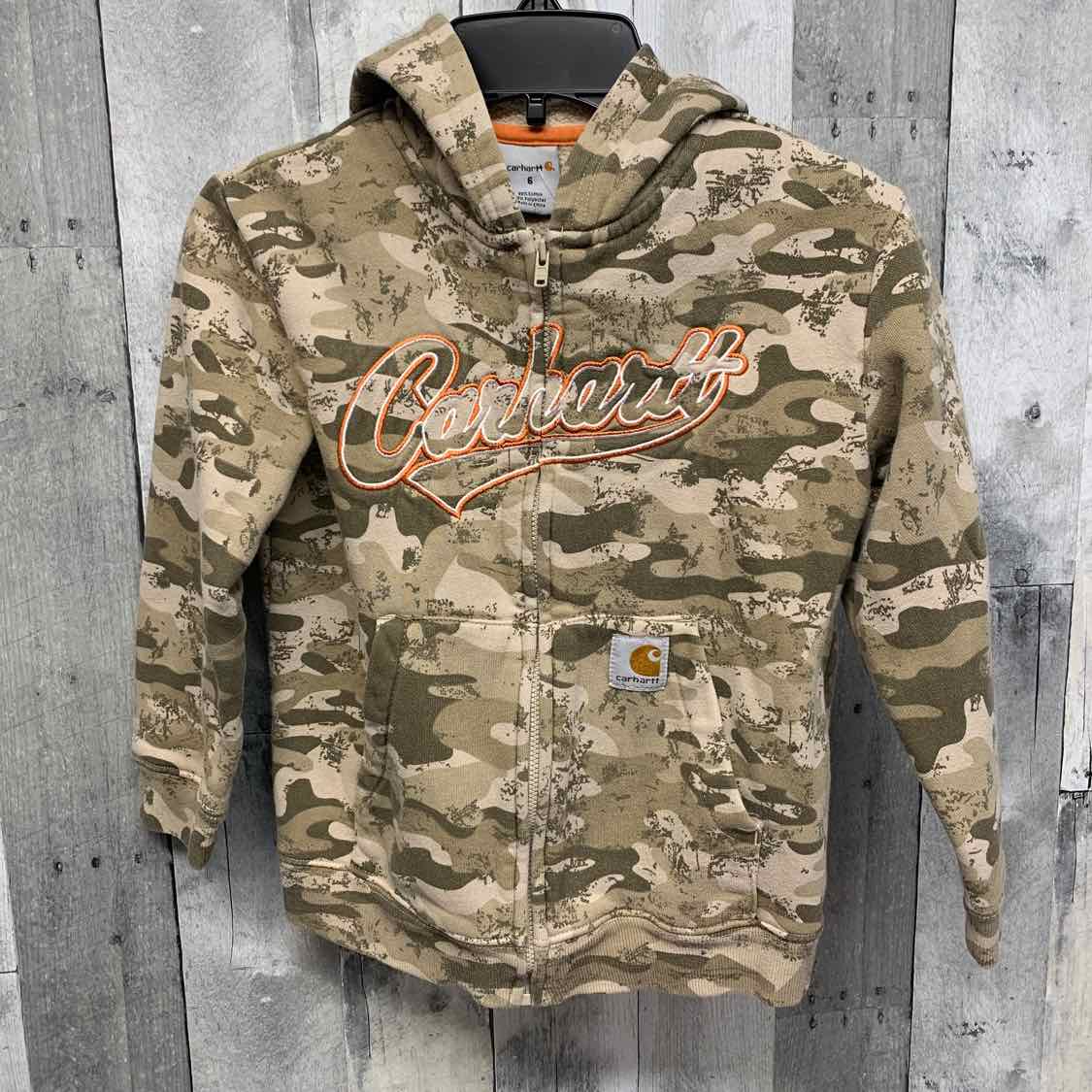 Size 6 Green Camo Carhartt Light Jacket