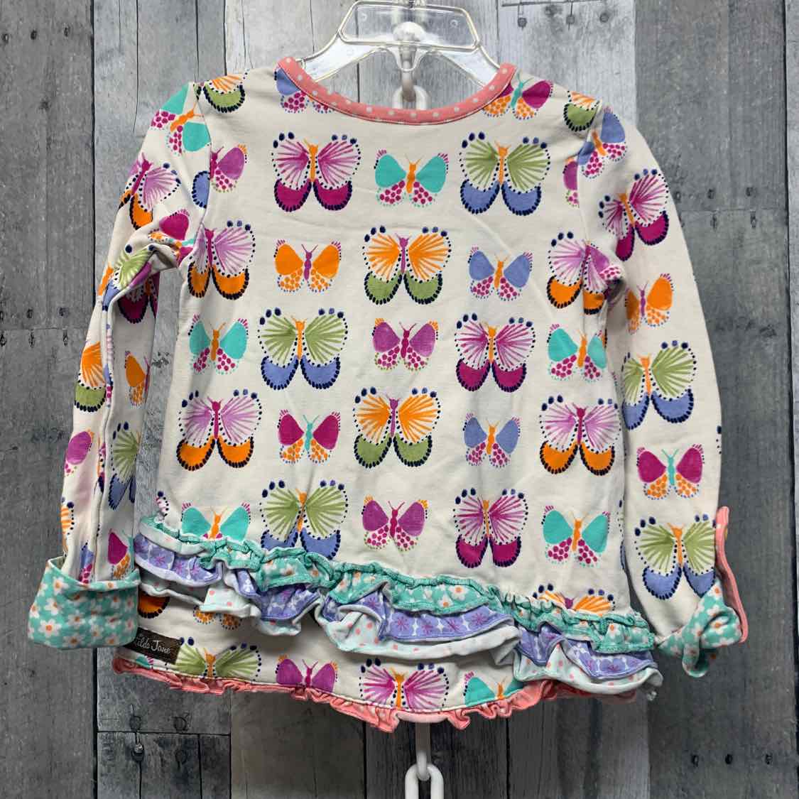 Size 2T White/Purple Matilda Jane Long Sleeve Shirt