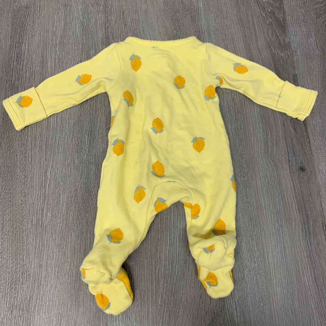 Size Preemie Yellow Print Child of Mine Footy PJs