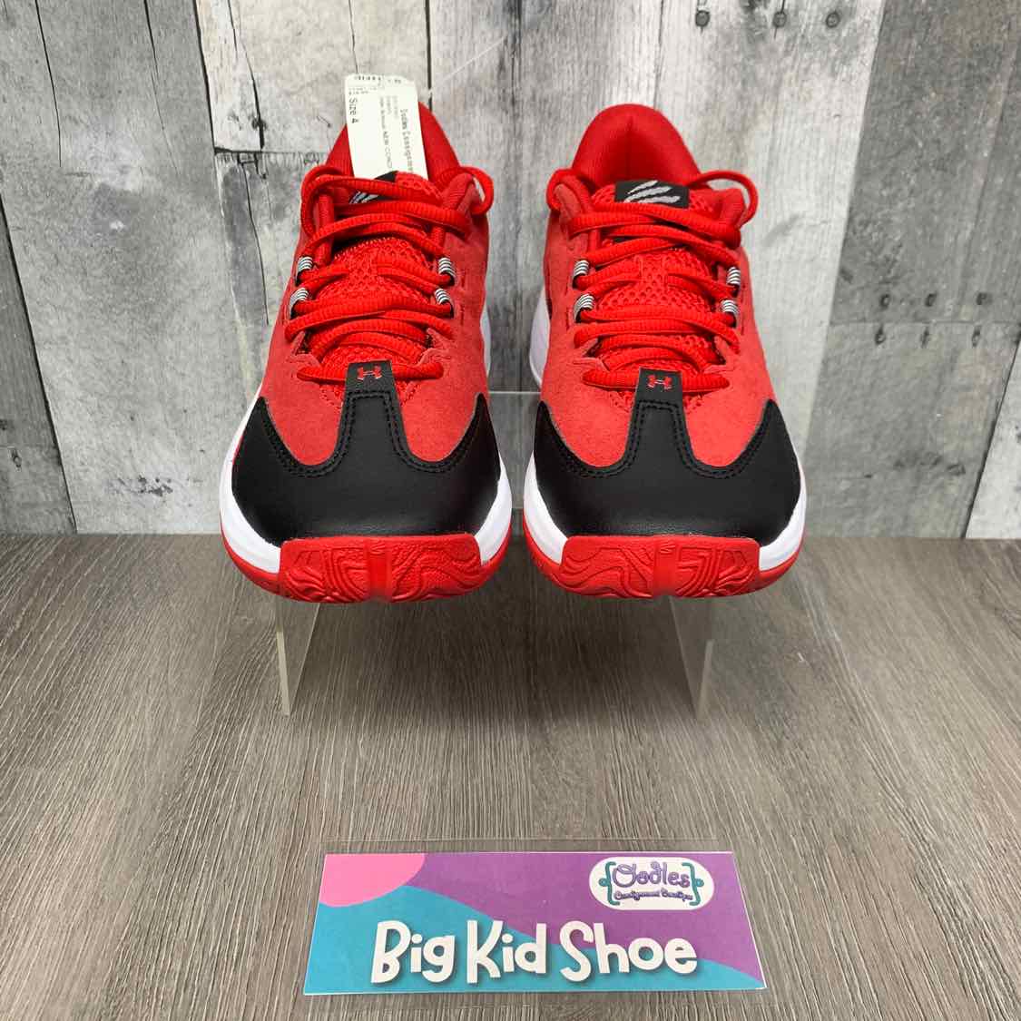 Size 4 Red/White Sport Brand Sneakers