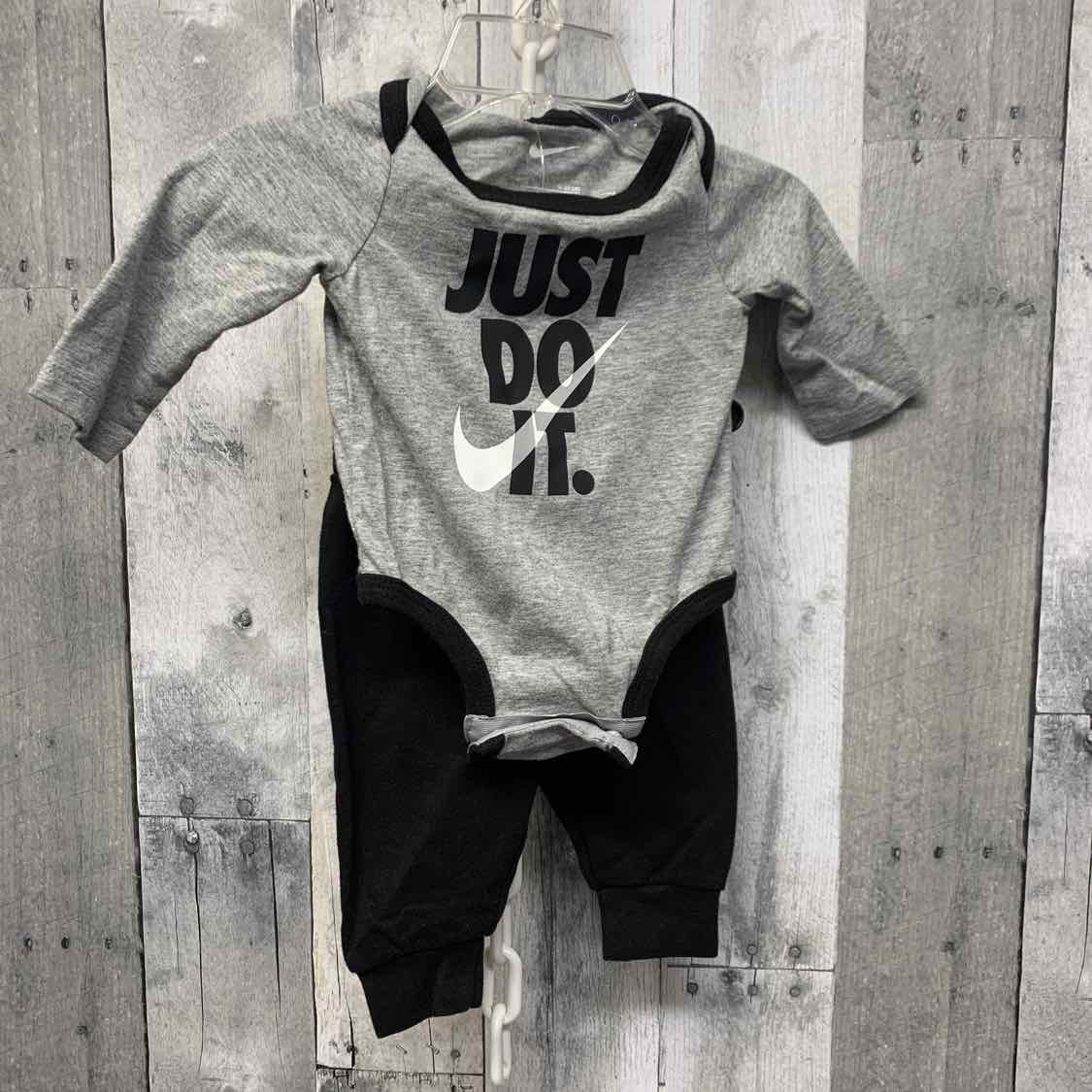 Size 3 Months Gray/Black Sport Brand Shirt/Pants