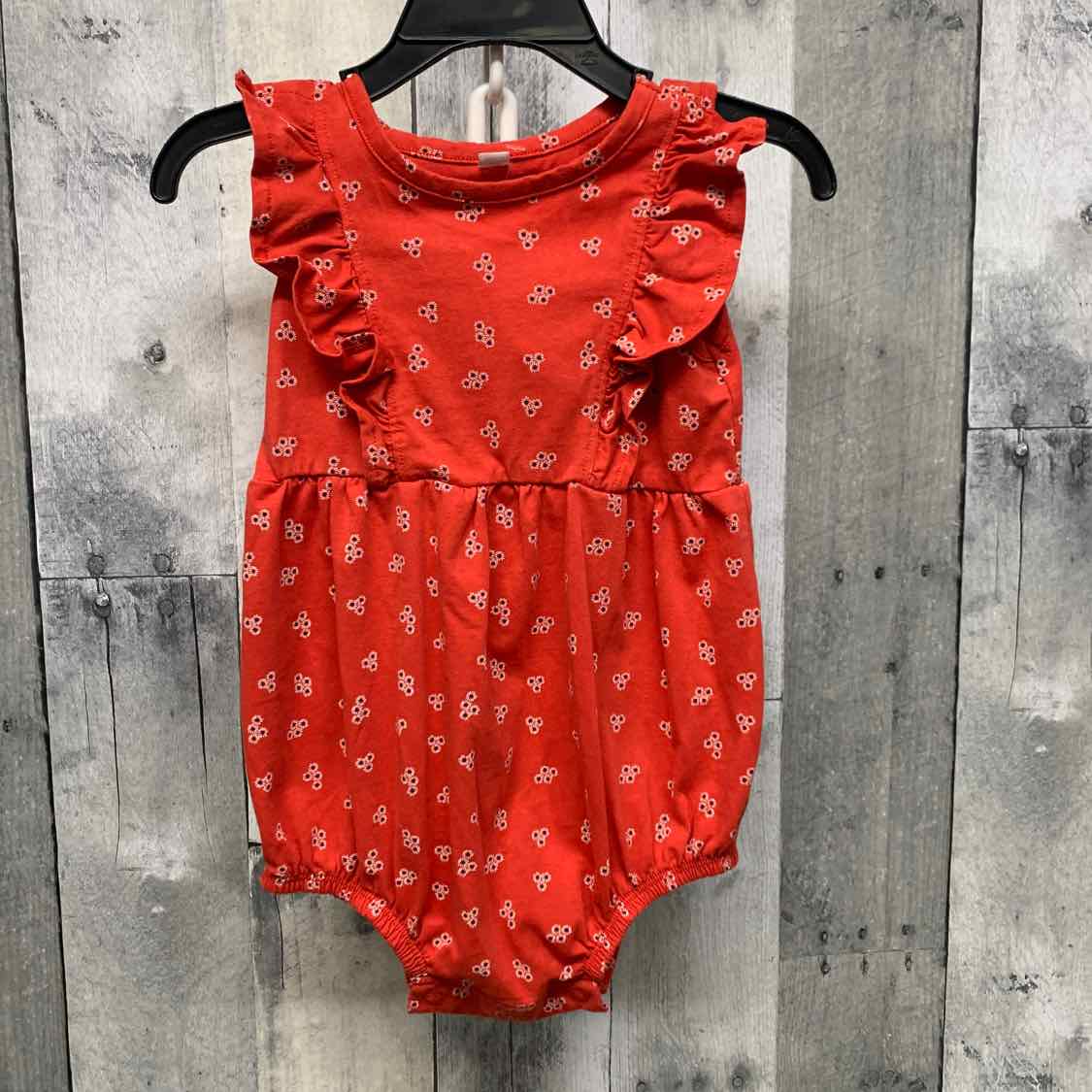 Size 24 Months Red Print Okie Dokie Romper