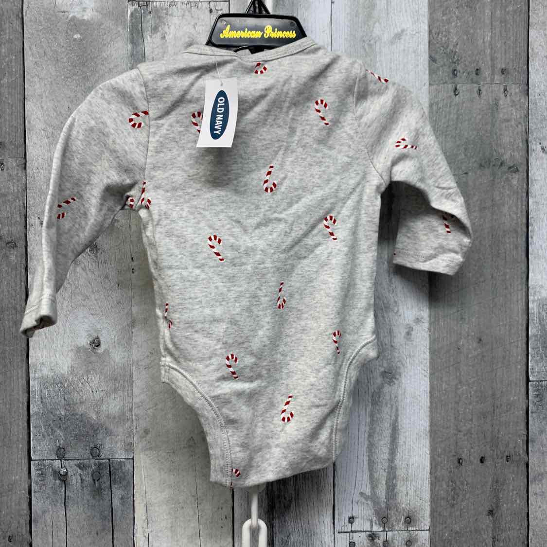 Size 3-6 Months Gray/Red Old Navy Bodysuit