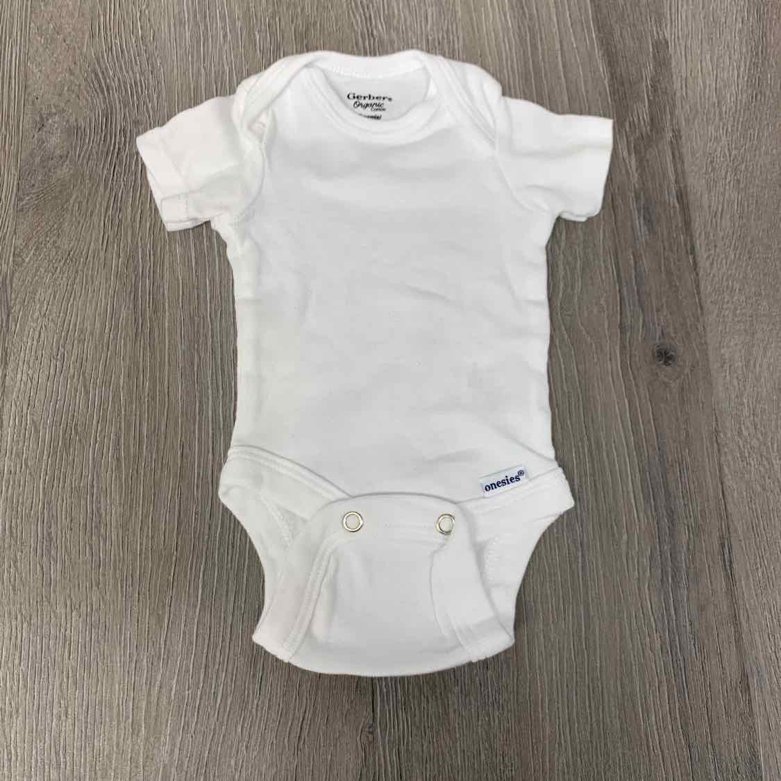 Size Preemie White Gerber Bodysuit