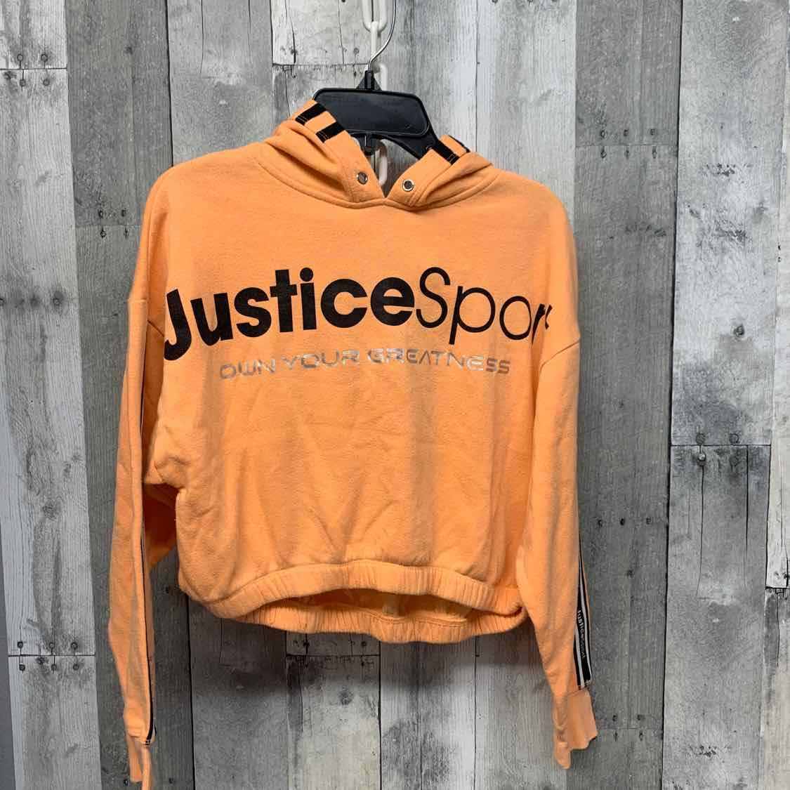 Size 8 Gray/Pink Justice Pull Over