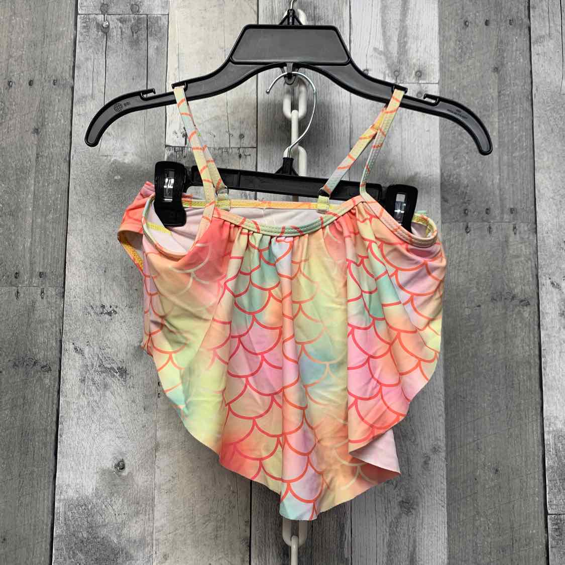 Size 7 Yellow/Pink Shein Swim Suit - 2pc+