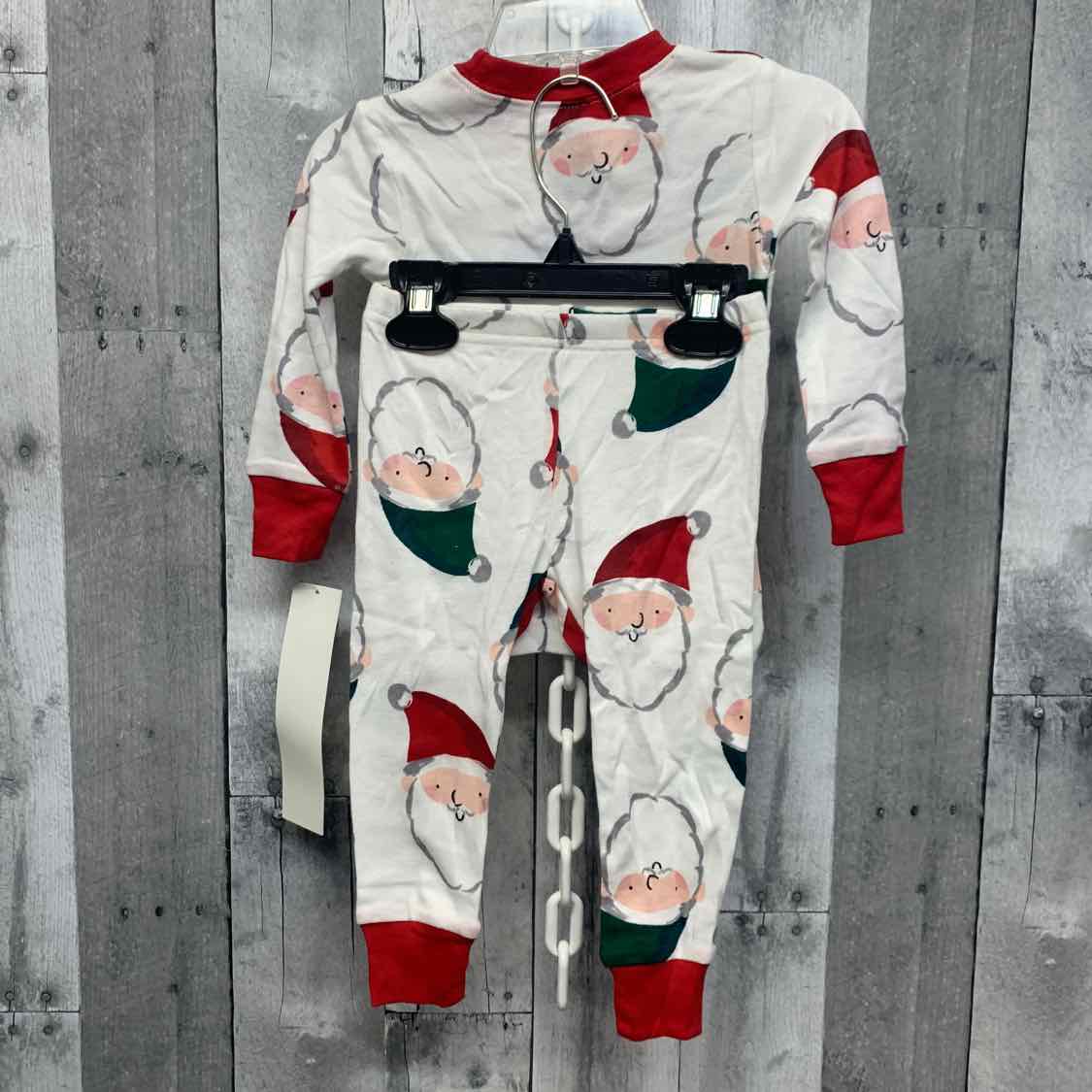 Size 12 Months White Print Carter's 2pc PJs
