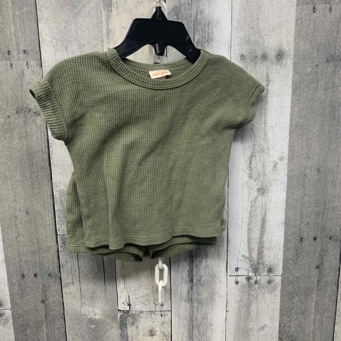 Size 0-3 Months Green Cat & Jack Shirt/Shorts