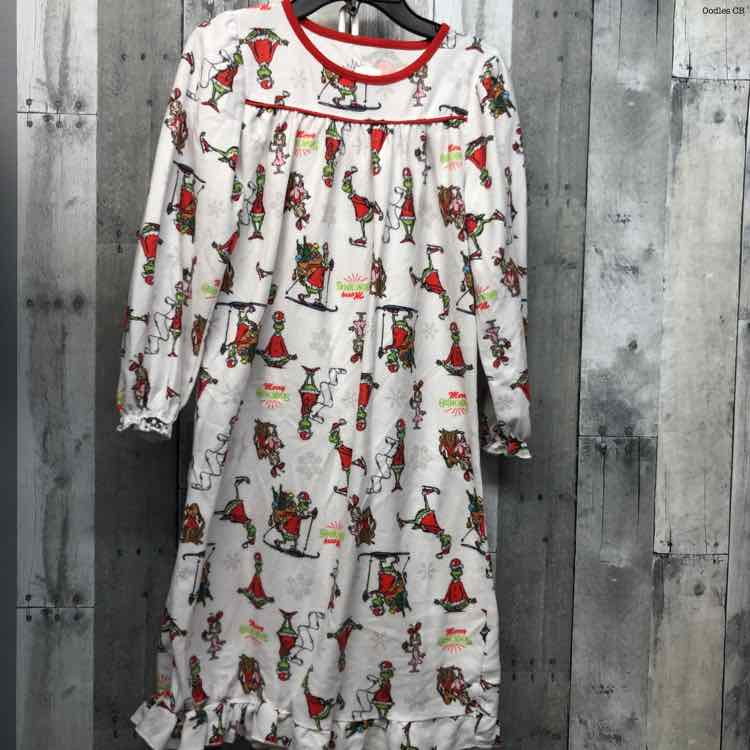 Size 8 White/Red Dr Seuss Nightgown