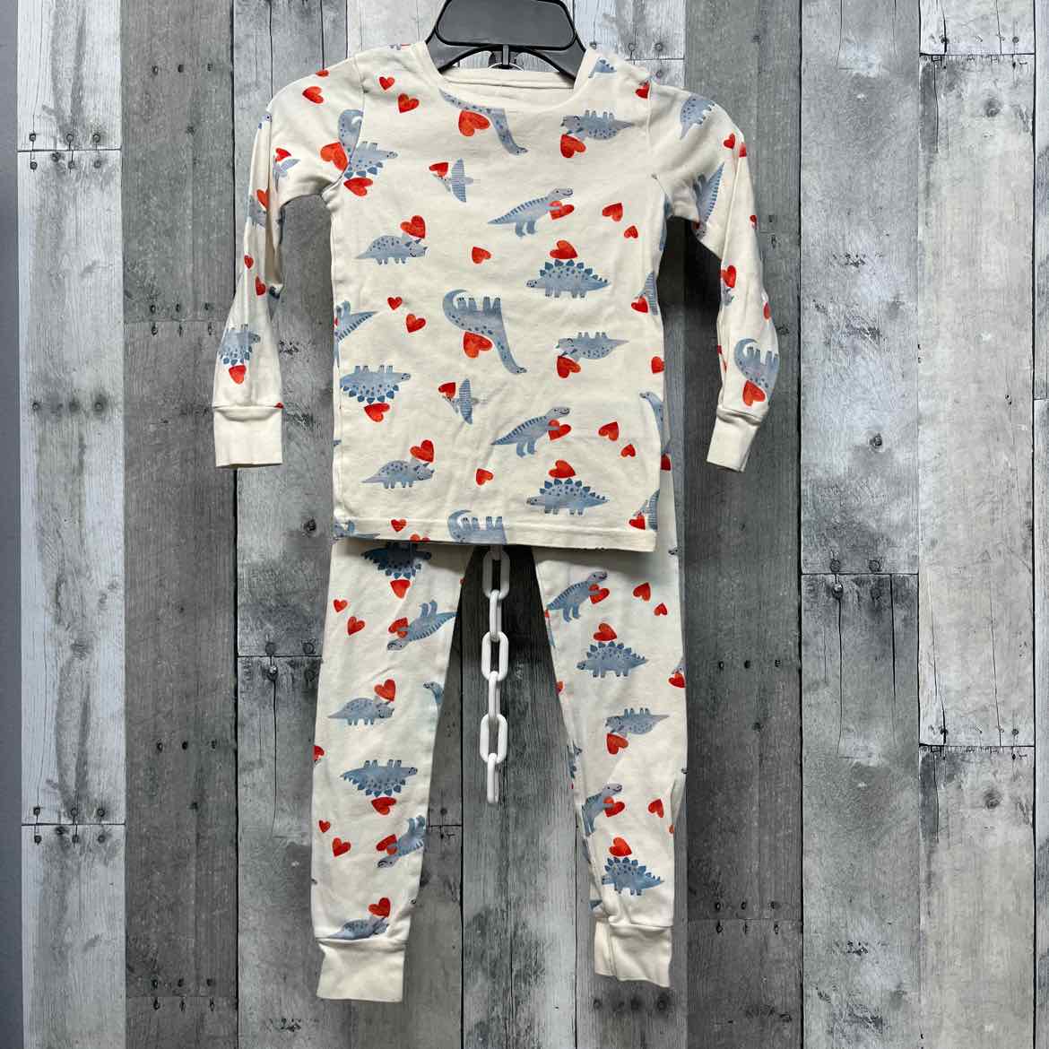 Size 5T Tan Print Old Navy 2pc PJs