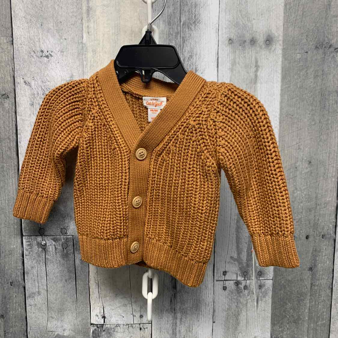 Size Newborn Tan Cat & Jack Sweater