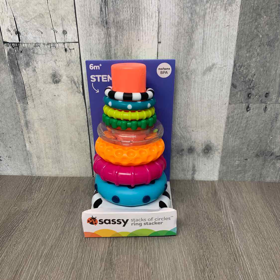 Sassy Pink/Blue Stacking Toy
