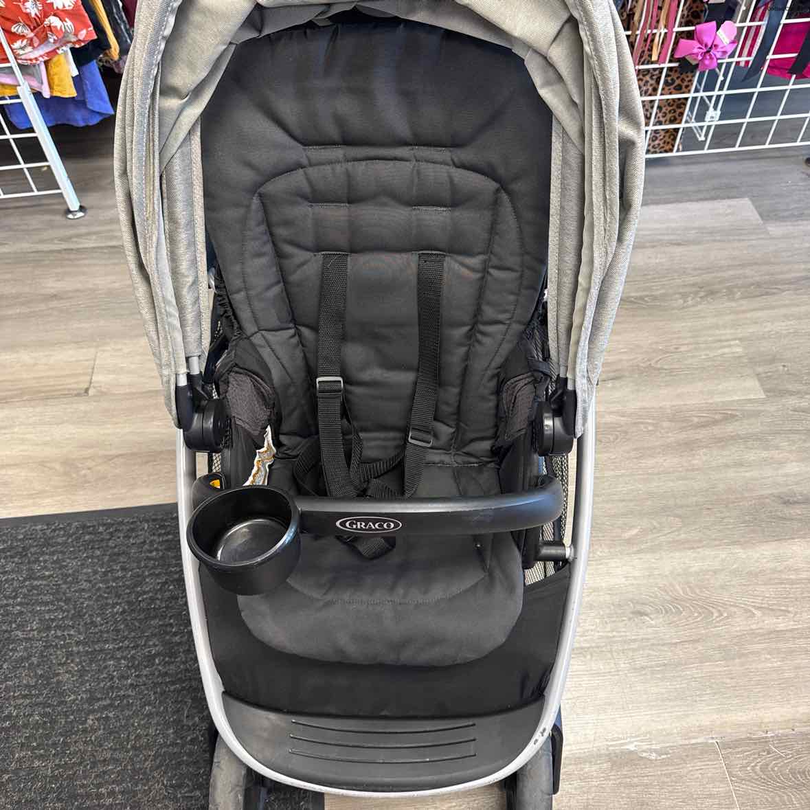 Graco Gray/Black Double Stroller - Tandem