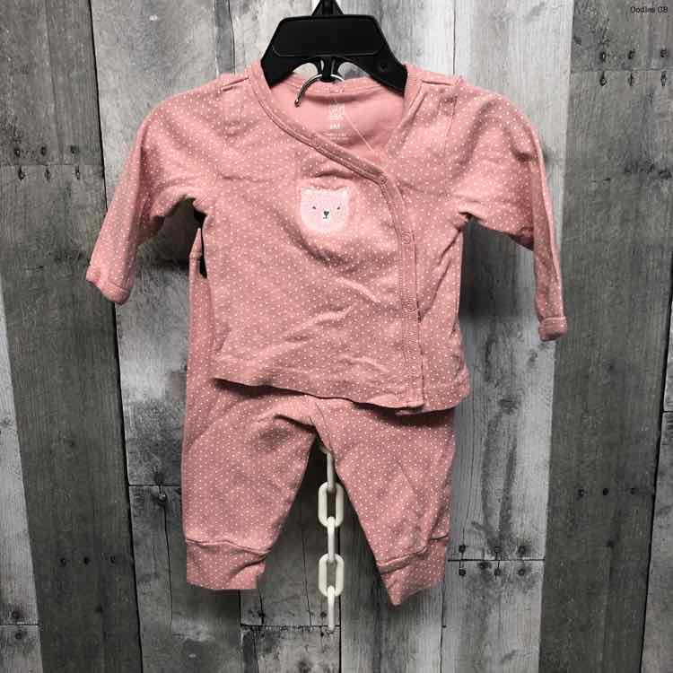 Size 6 Months Pink Just One You Shirt/Leggings