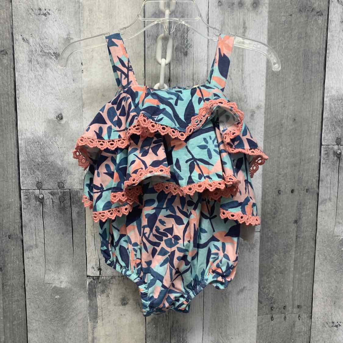 Size 12 Months Blue/Pink Jessica Simpson Romper