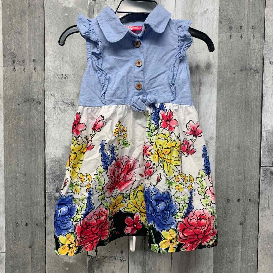 Size 18 Months Denim/White Penelope Mack Dress