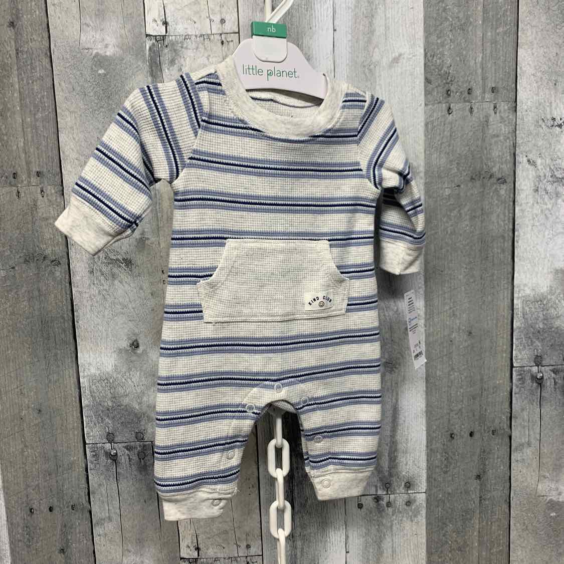 Size Newborn Gray/Navy Just One You Romper