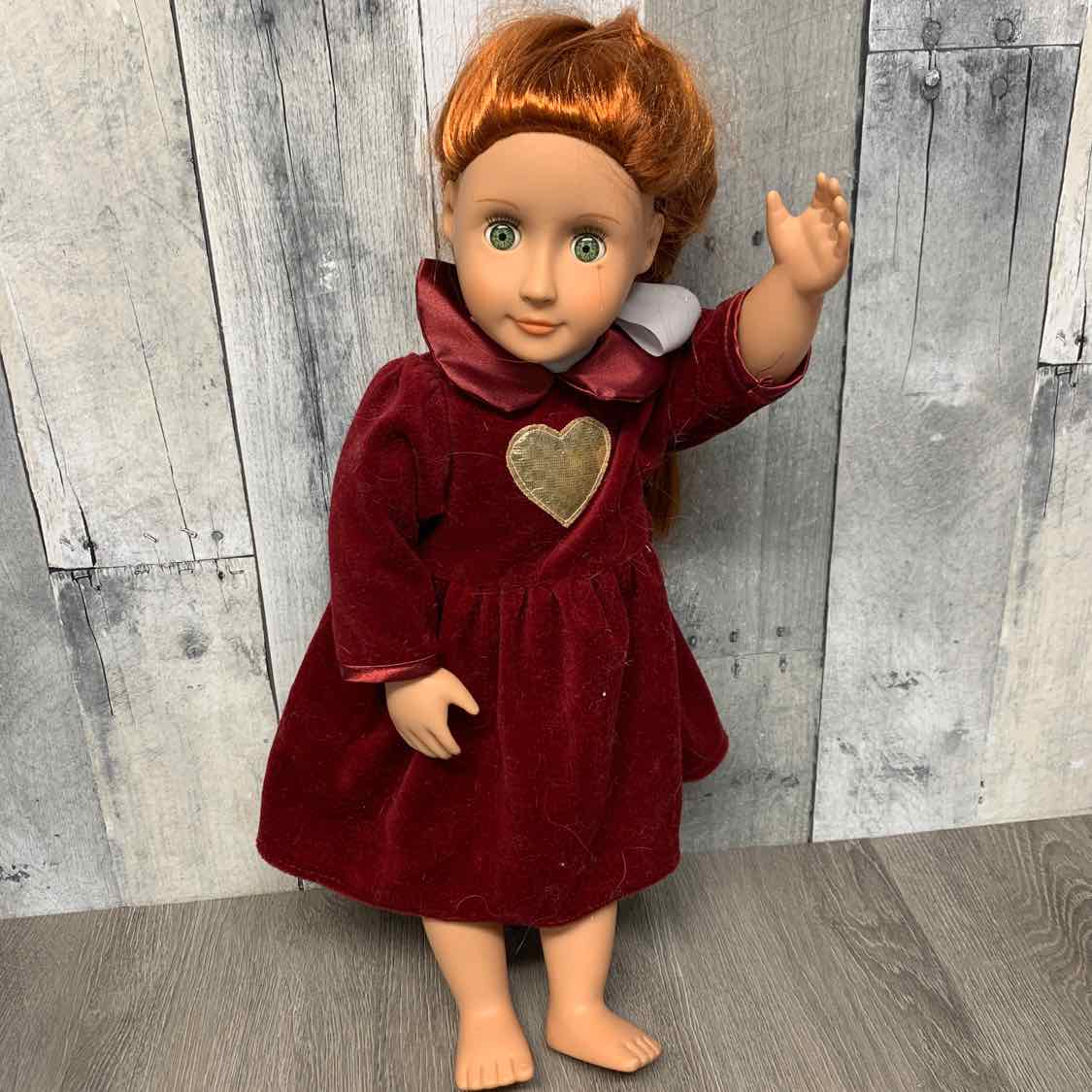 Our Generation Burgundy/Gold Doll