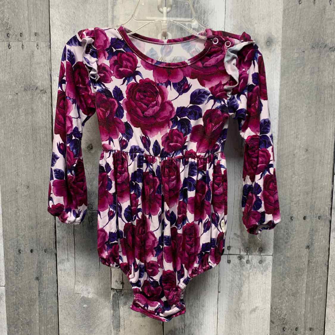 Size 2T Purple Bamboo Romper