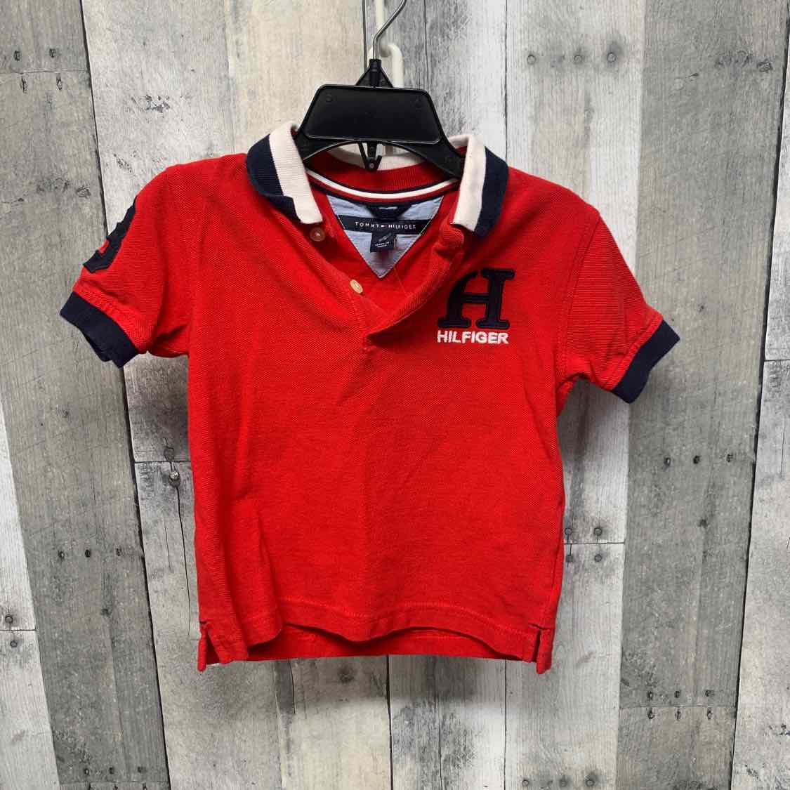 Size 2T Red/Navy Tommy Hilfiger Polo