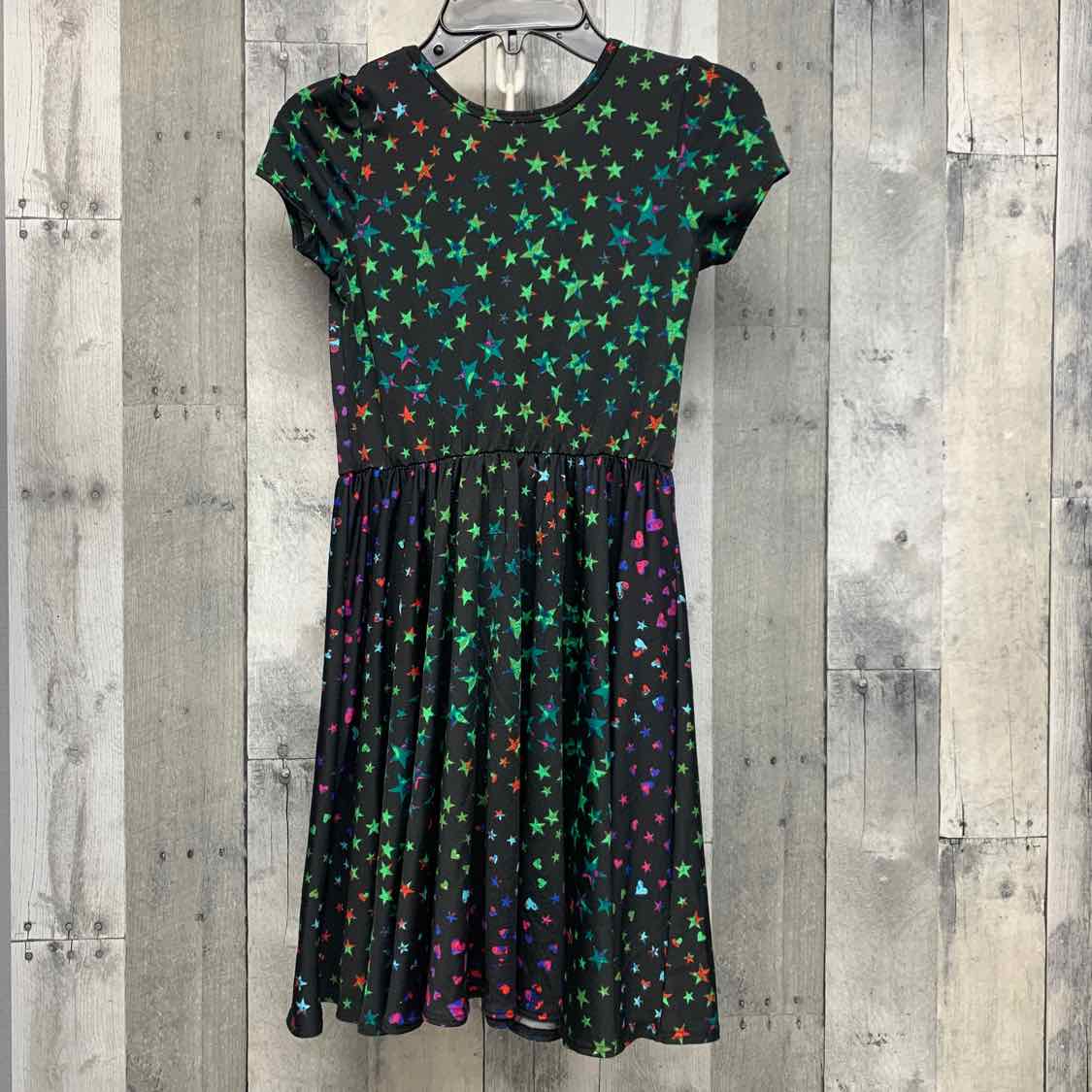 Size 7 Black/Green Dot Dot Smile Dress