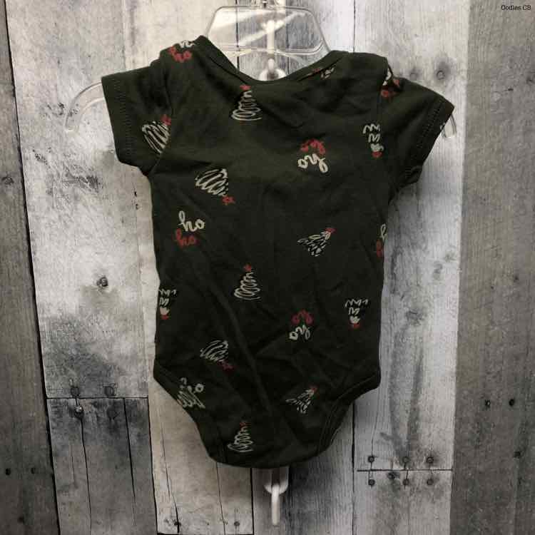 Size 6-9 Months Green Print Mid Brand Bodysuit