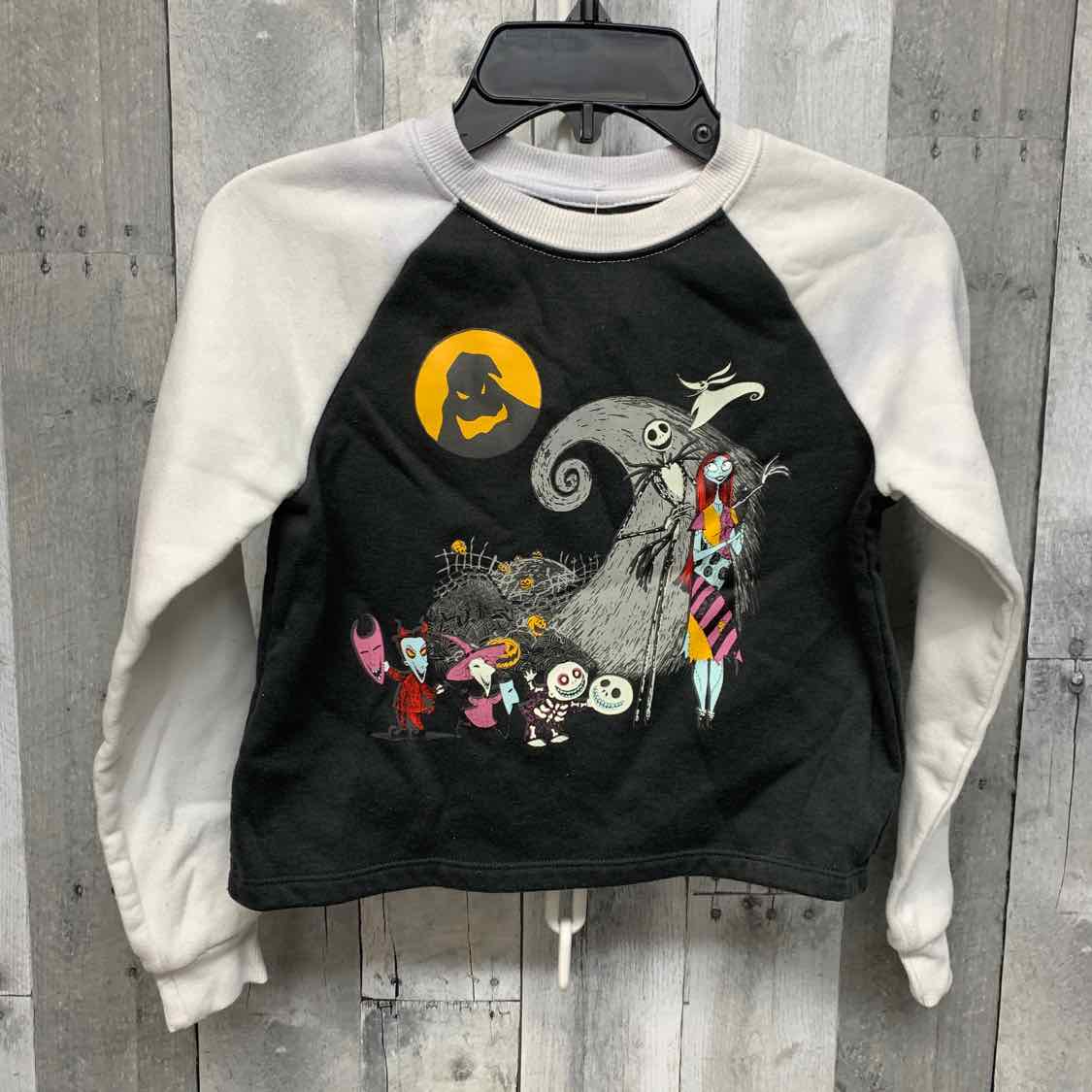 Size 7/8 White/Black Disney Sweater - Outer