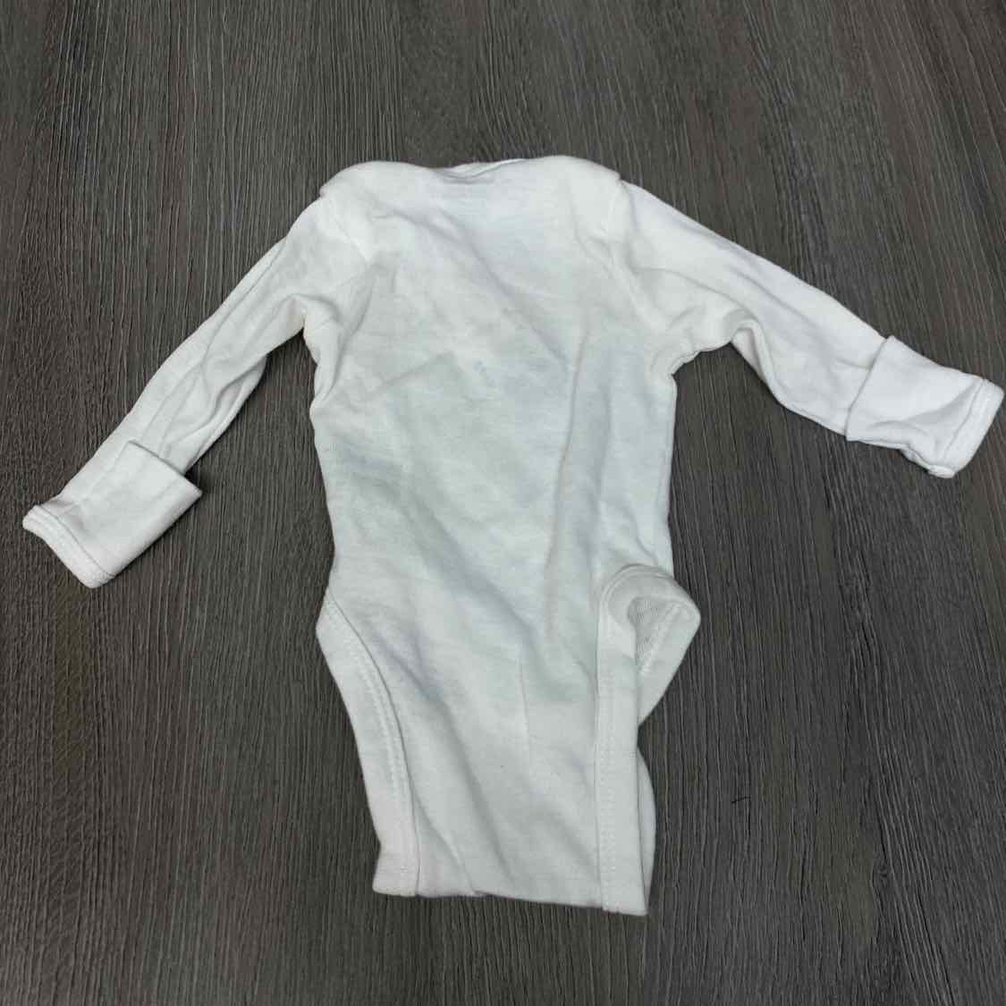 Size Preemie White Gerber Bodysuit