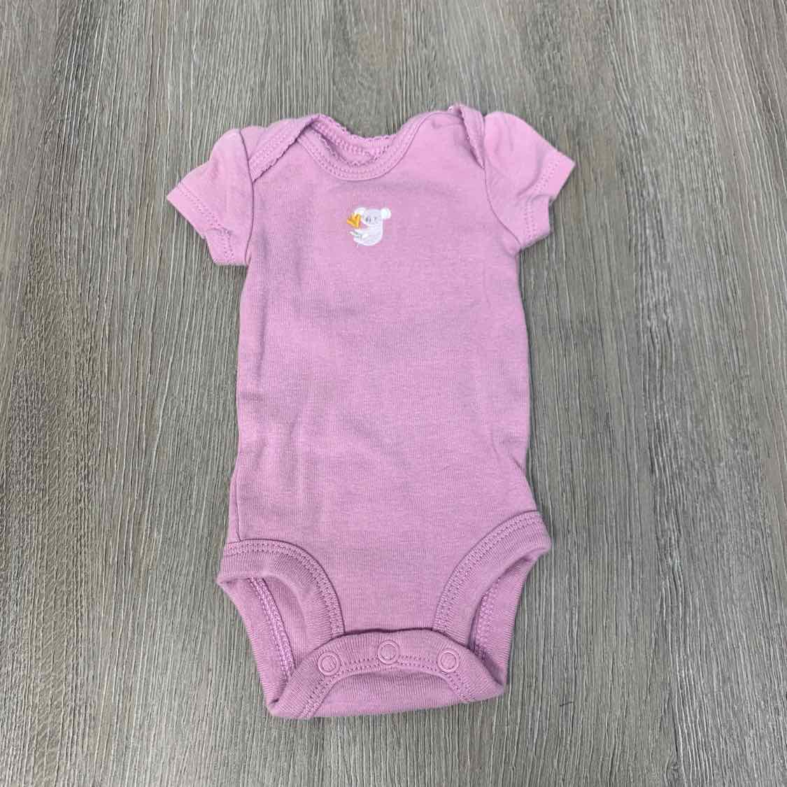 Size Preemie Purple Carter's Bodysuit