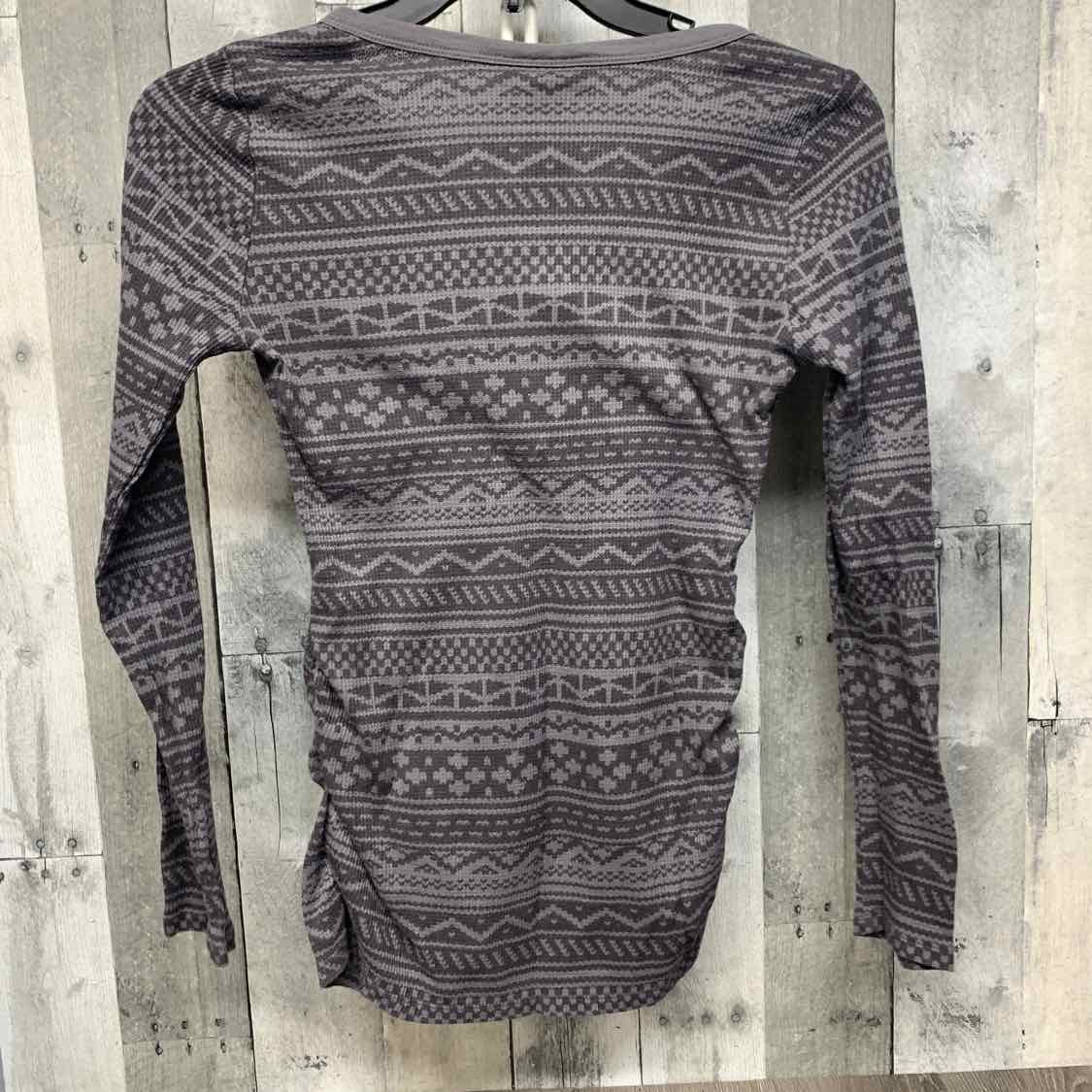 Size S Gray Motherhood Long Sleeve Top