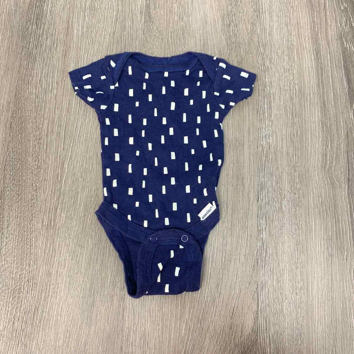Size Preemie Navy Print Gerber Bodysuit - OodlesCB