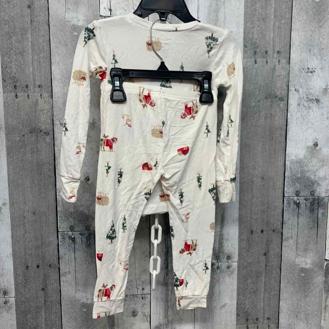 Size 2T White Graphic Just One You 2pc PJs