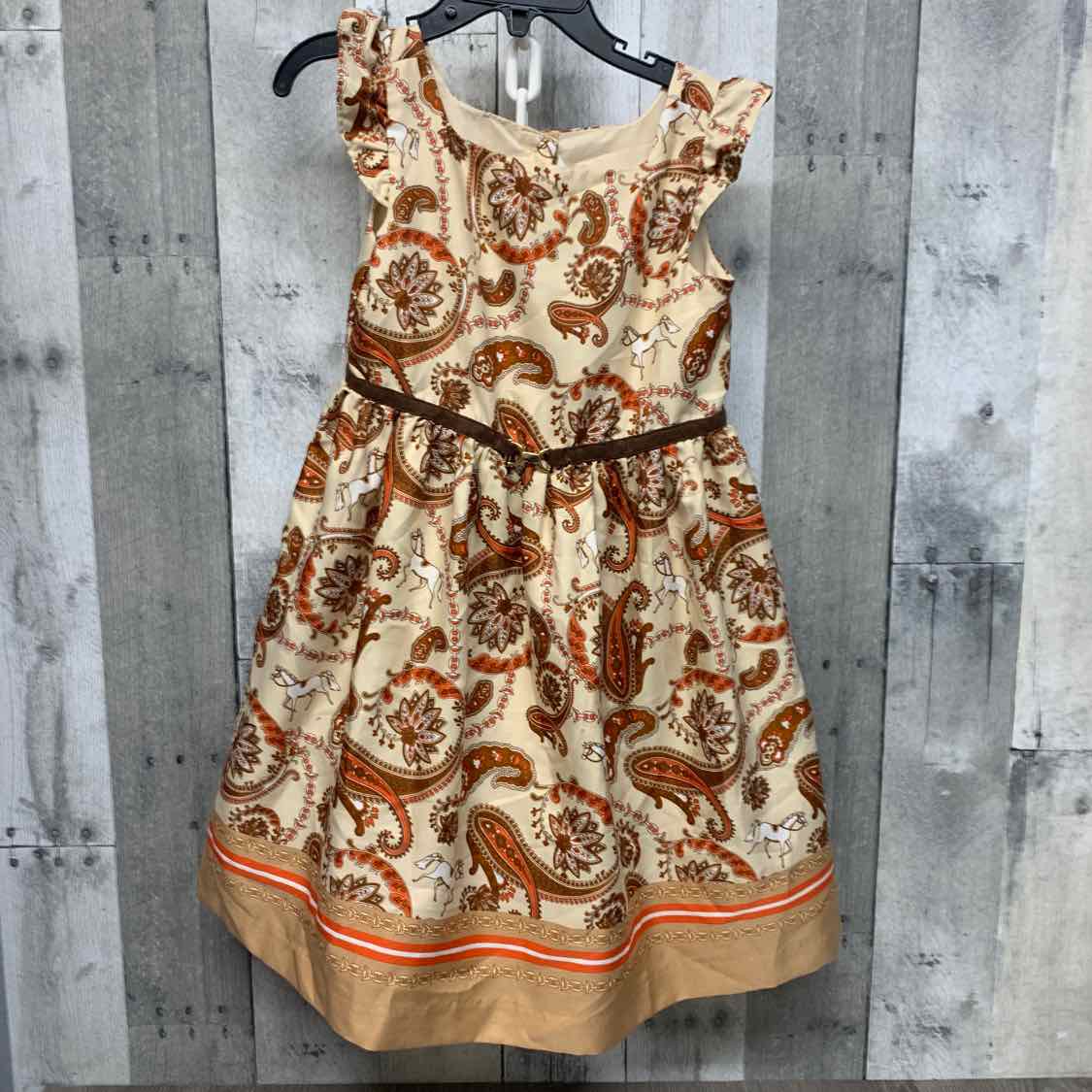 Size 4 Tan/Orange Janie & Jack Dress