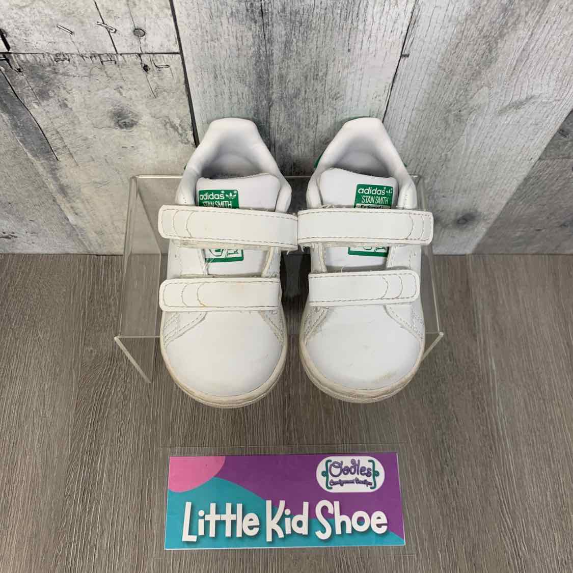 Size 5 White/Green Sport Brand Sneakers