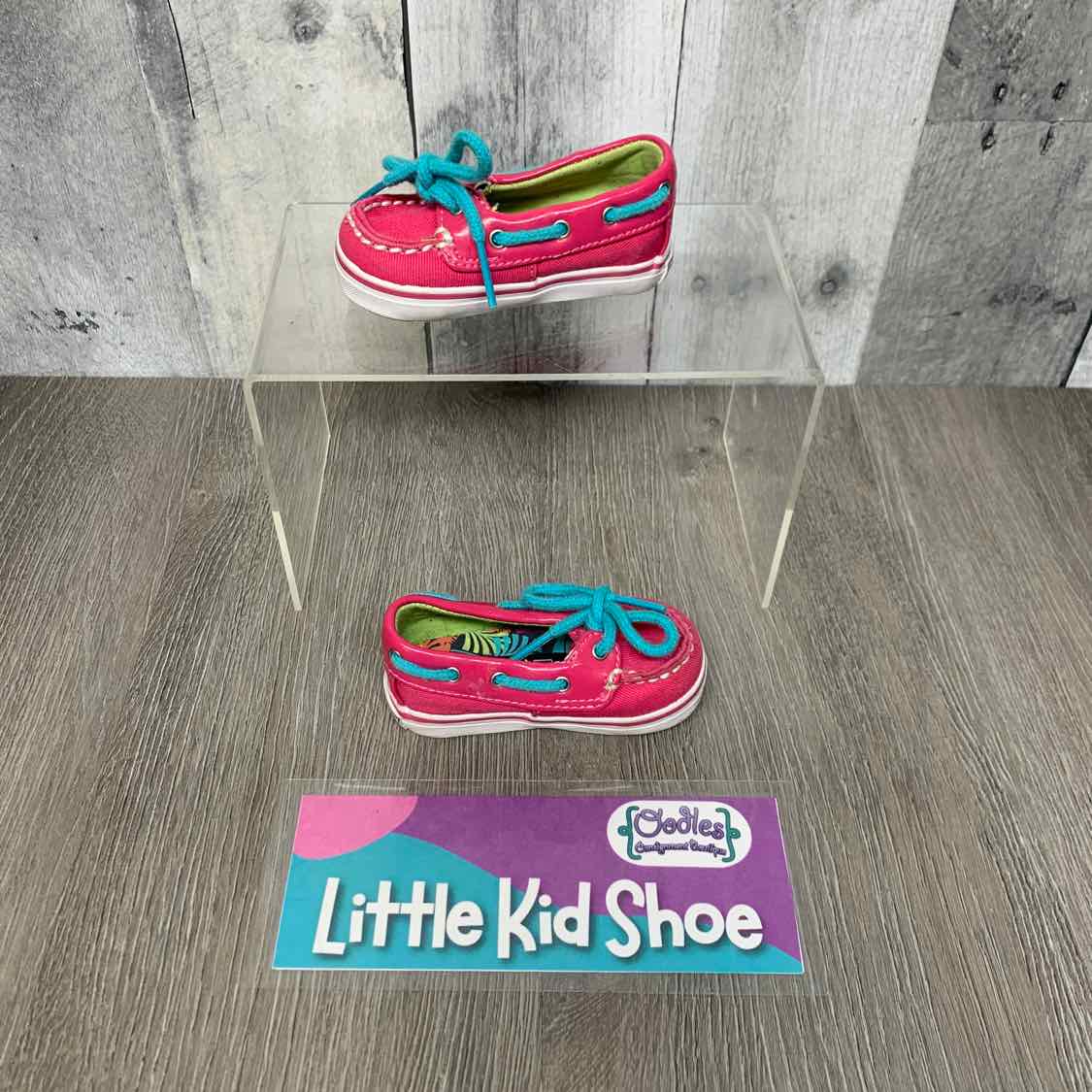 Size 1 Pink Sperry Loafers